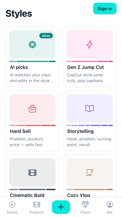 Cutvester screen 2